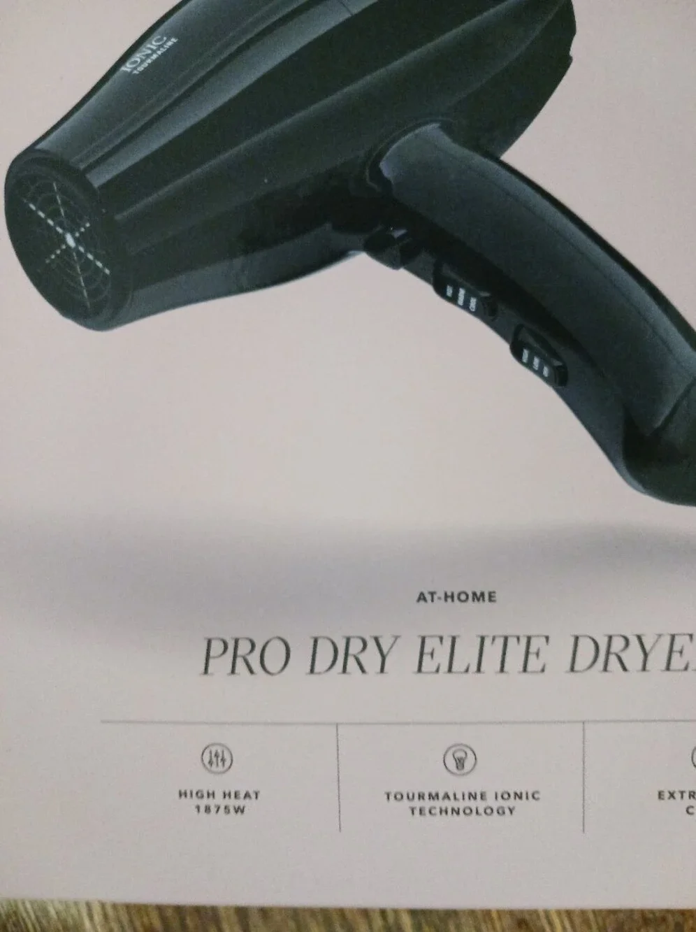 Andis Pro Dry Elite Ionic Hair Dryer #84030 Power & Shine 1875W Extra Long Cord.